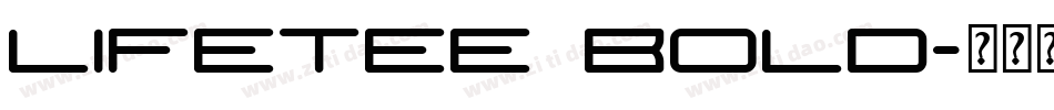 LifeTEE Bold字体转换